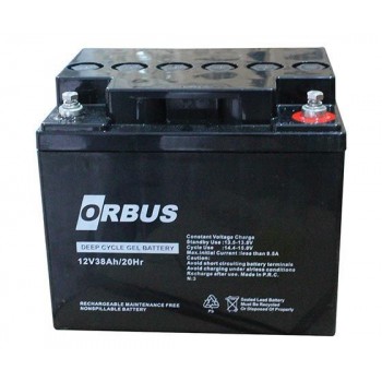 Orbus 12v 38ah Jel Akü Engelli Araçları İçin