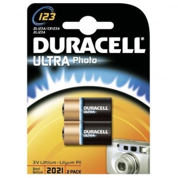 Duracell DL 123 Ultra M3 Pil 2li Blister