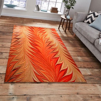 EBRU DESEN BASKILI YER HALISI 160 x 233
