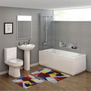 2'Lİ BANYO PASPAS TAKIMI ÖZEL BASKI RENKLİ DESEN