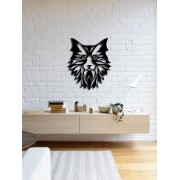Kedi Desenli Özel Kesimli Dekoratif Metal Tablo