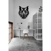 Kedi Desenli Özel Kesimli Dekoratif Metal Tablo