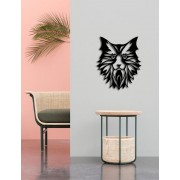 Kedi Desenli Özel Kesimli Dekoratif Metal Tablo