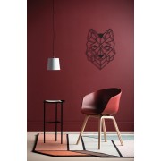 Wolf Head Desenli Özel  Kesimli  Dekoratif Metal Tablo