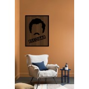 Line Art Pablo Escobar Desenli Dekoratif Metal Tablo
