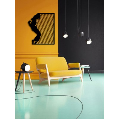 Micheal Jackson Dance Desenli Dekoratif Metal Tablo