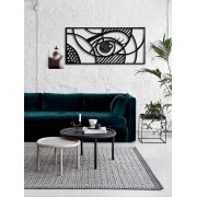 Wow Eye Desenli Dekoratif Metal Tablo