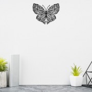 Butterfly Desenli Özel Kesimli Dekoratif Metal Tablo