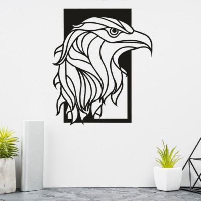 Eagle Desenli Özel Kesimli Dekoratif Metal Tablo