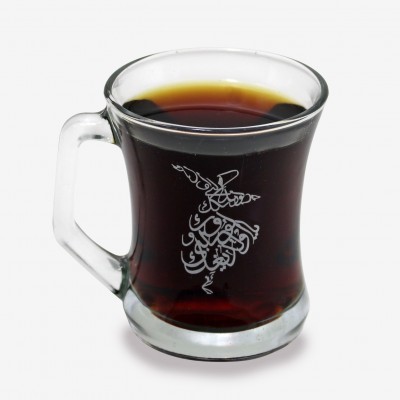 GÜMÜŞ OSMANLICA YAZILI - SU - LİMONATA - ÇAY - NESCAFE SÛFİ BARDAK SETİ 6 PARÇA