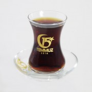 ALTIN 15 TEMMUZ 12 PARÇA SÛFİ ÇAY BARDAĞI TAKIMI