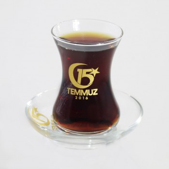 ALTIN 15 TEMMUZ 12 PARÇA SÛFİ ÇAY BARDAĞI TAKIMI