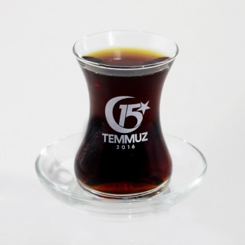 GÜMÜŞ 15 TEMMUZ 12 PARÇA SÛFİ ÇAY BARDAĞI TAKIMI