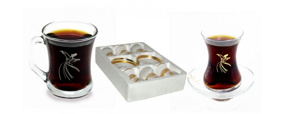 semazen çay ve nescafe bardağı takımı