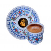 KADİFE KUTULU MEVLANA -SEMAZEN ÇİNİ DESENLİ 6'LI KAHVE TAKIMI KADİFE KUTULU MEVLANA -SEMAZEN ÇİNİ DESENLİ 6'LI KAHVE TAKIMI