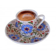 MEVLANA -SEMAZEN ÇİNİ DESENLİ 6'LI KAHVE TAKIMI 