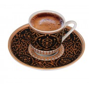 MEVLANA -SEMAZEN ÇİNİ DESENLİ 6'LI KAHVE TAKIMI 