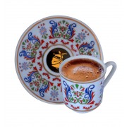 MEVLANA -SEMAZEN ÇİNİ DESENLİ 6'LI KAHVE TAKIMI 