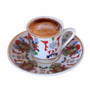 MEVLANA -SEMAZEN ÇİNİ DESENLİ 2'Lİ KAHVE TAKIMI 