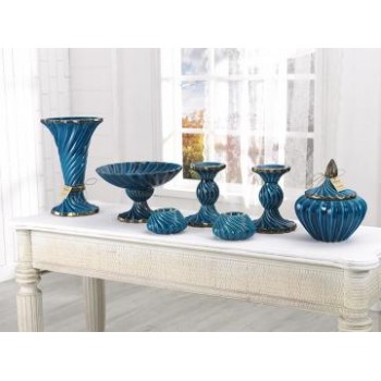 Sultan Salon Set TURKUAZ Renk Seramik